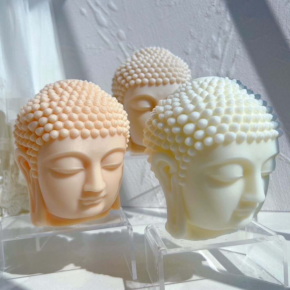Buddha Head Candle Mold | Spiritual Candle Mold