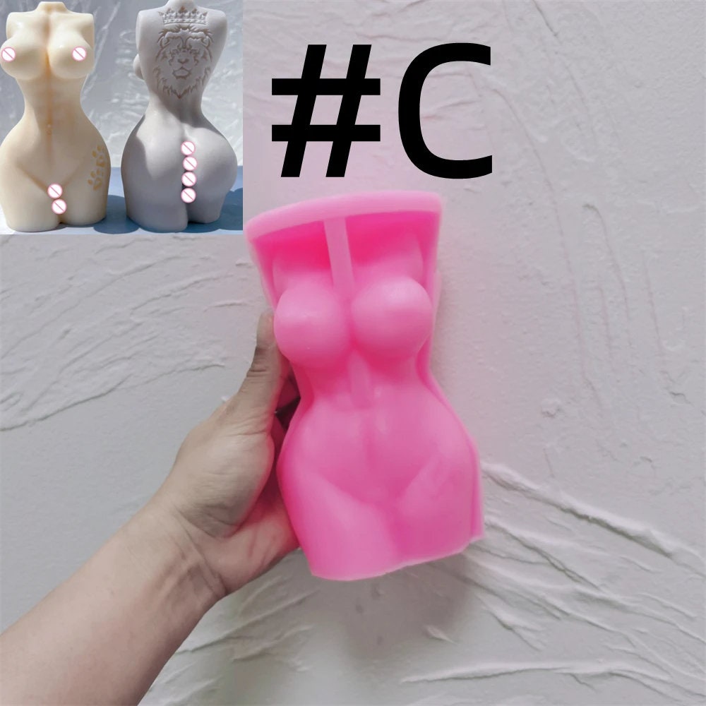 Man Woman Body Silicone Candle Mold