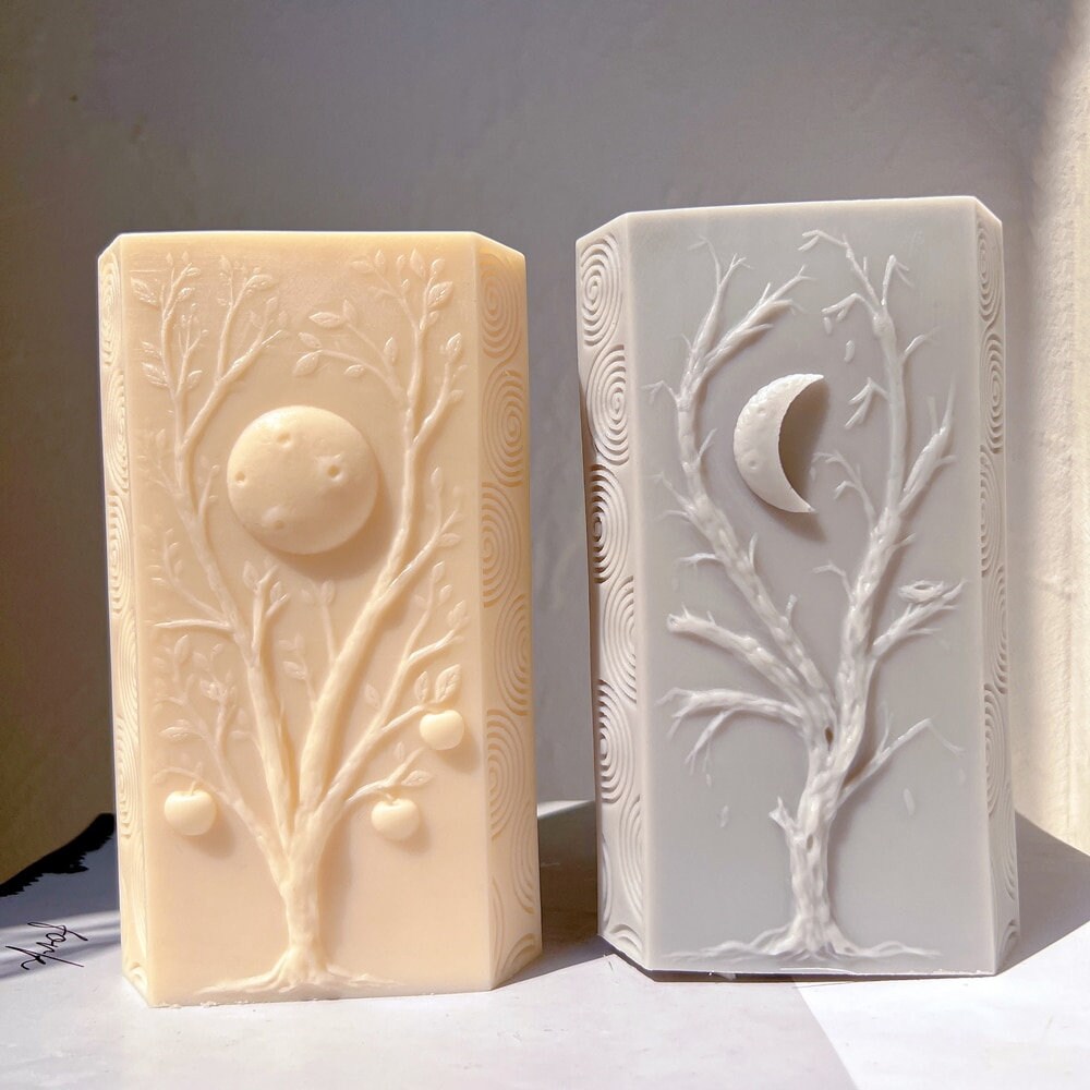 Triangle Pillar Moon Shape Candle Mold