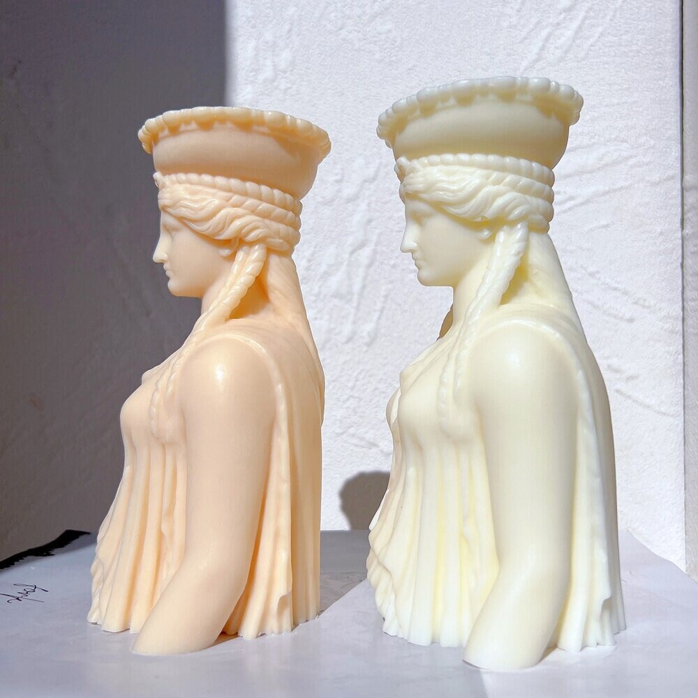 Caryatid Statue Candle Silicone Mold