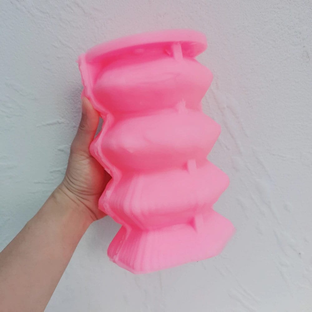 Ribbed Pillar Candle Mould