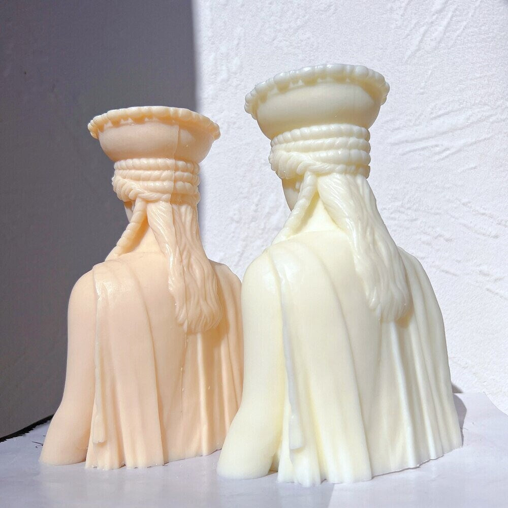 Caryatid Statue Candle Silicone Mold