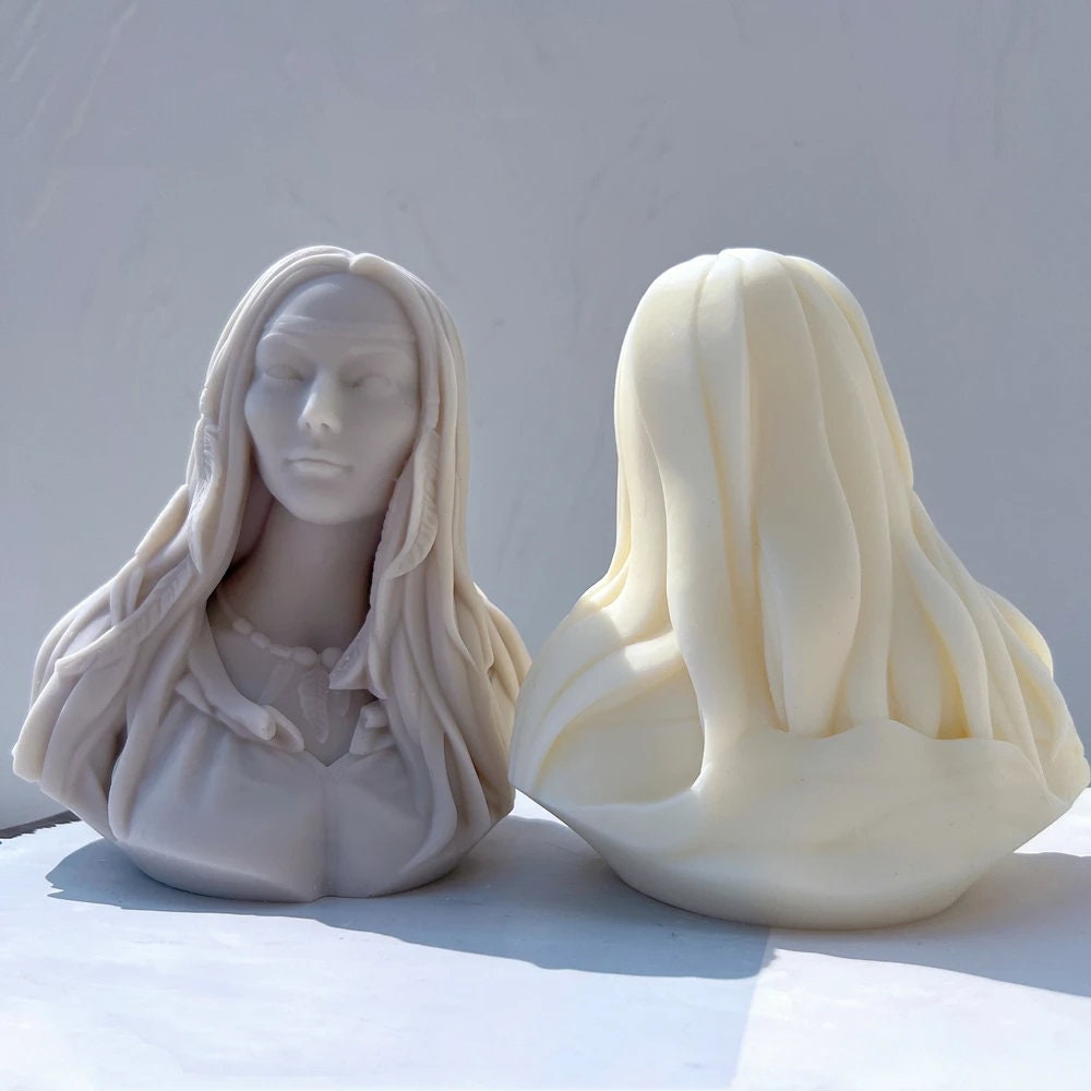 Female Goddess Statue Candle Mold