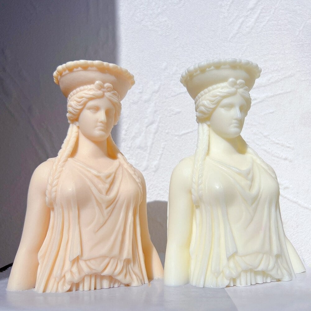 Caryatid Statue Candle Silicone Mold