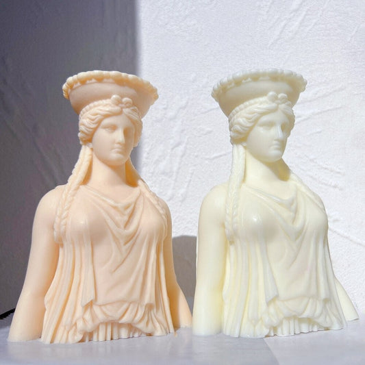 Caryatid Statue Candle Silicone Mold