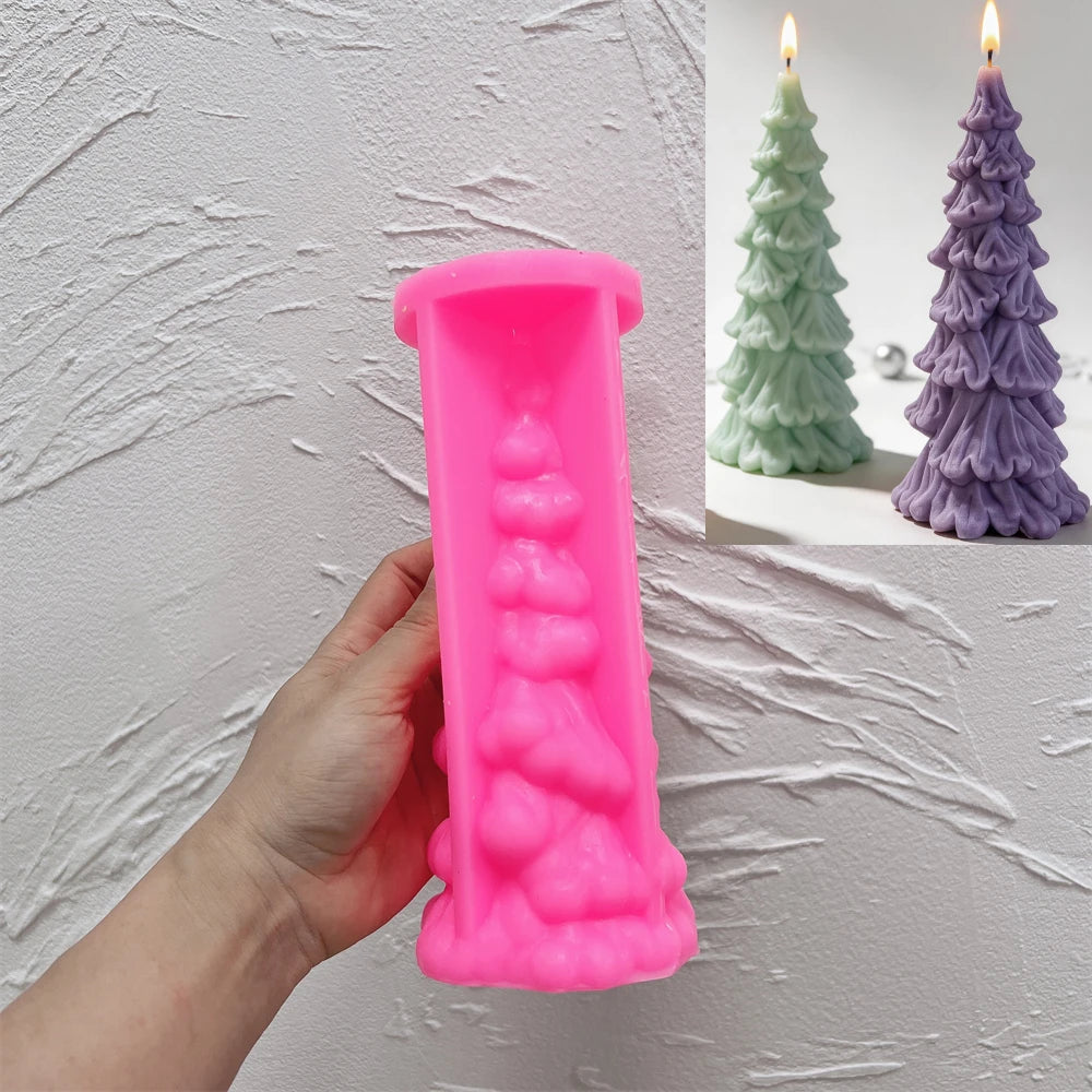 Christmas Pillar Tree Silicone Mold