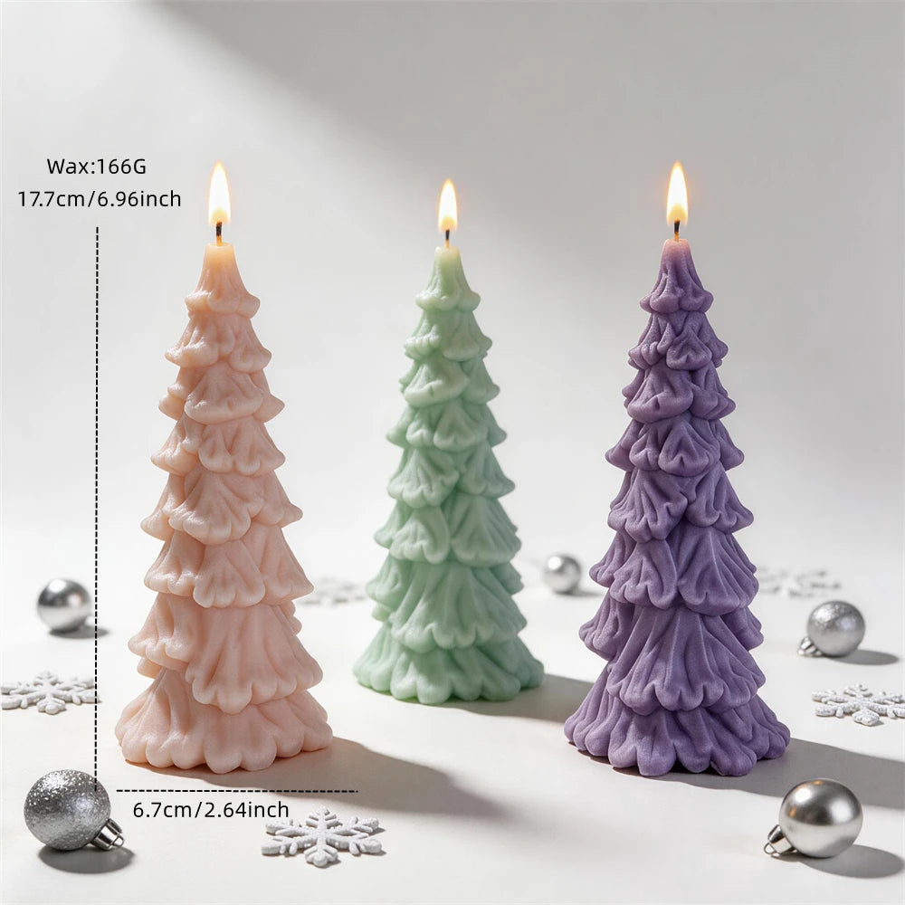 Christmas Pillar Tree Silicone Mold