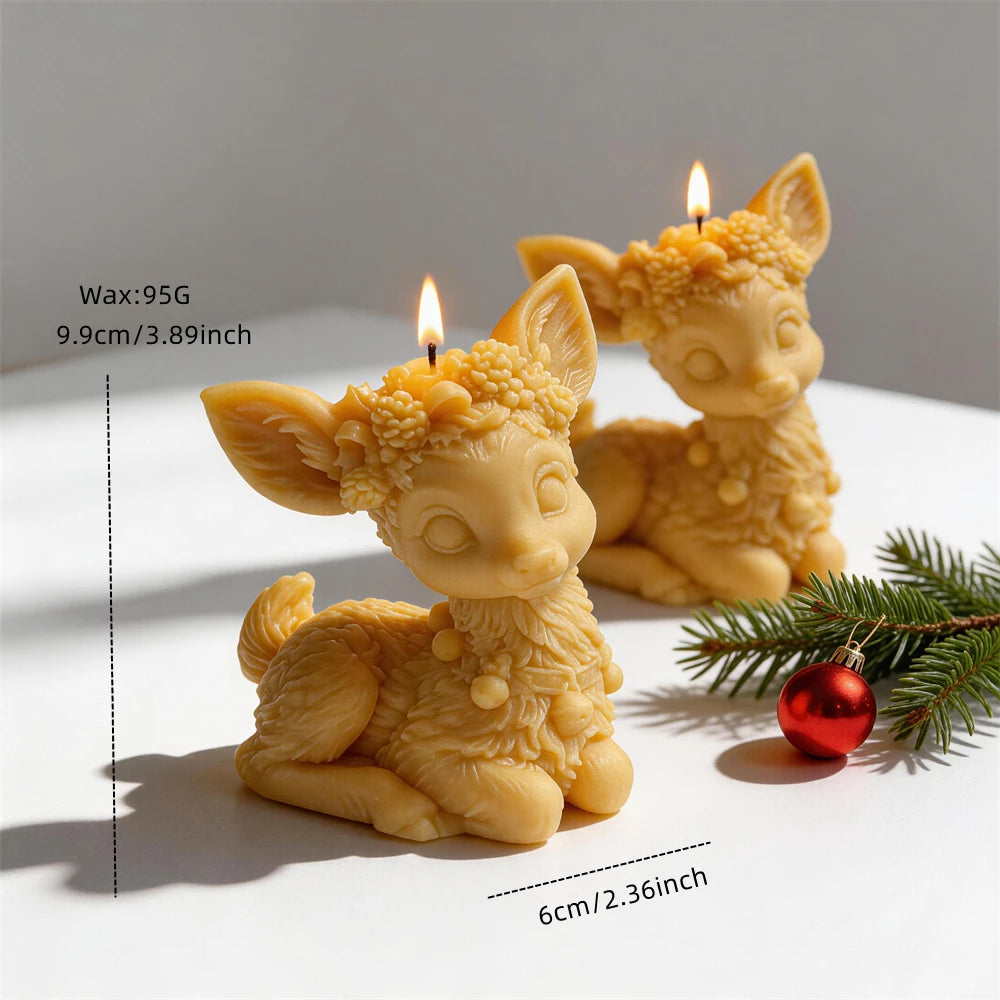 Christmas Sitting Reindeer Silicone Mold