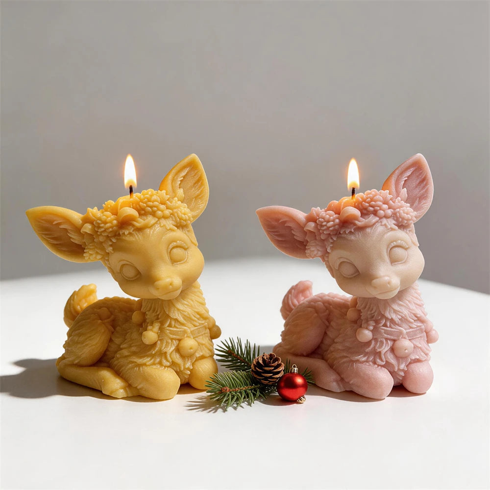 Christmas Sitting Reindeer Silicone Mold