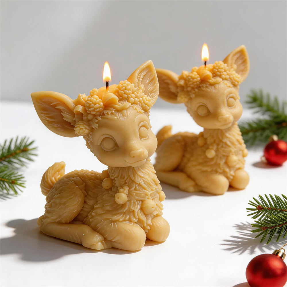 Christmas Sitting Reindeer Silicone Mold