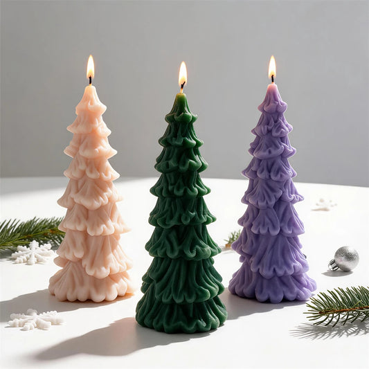 Christmas Pillar Tree Silicone Mold
