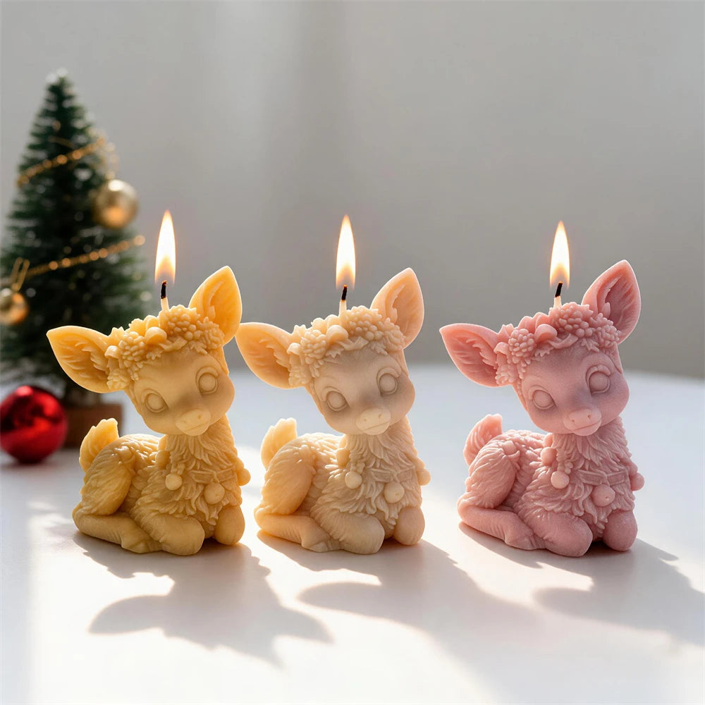 Christmas Sitting Reindeer Silicone Mold
