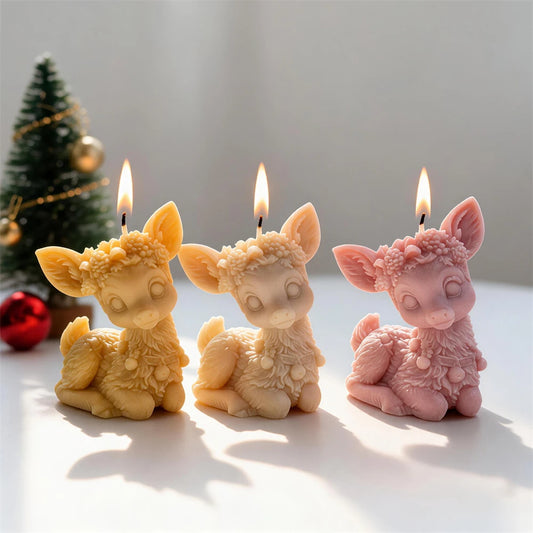 Christmas Sitting Reindeer Silicone Mold