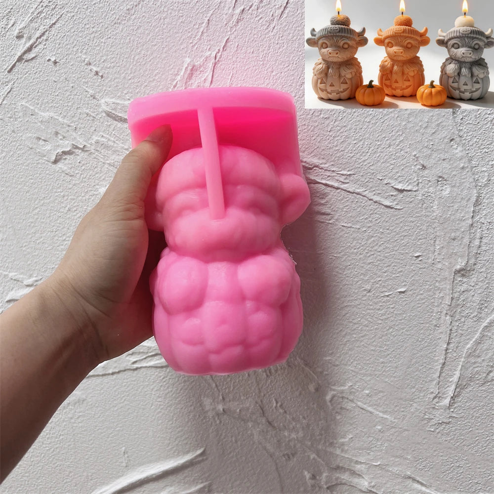 Highland Cow Pumpkin Halloween Silicone Mold