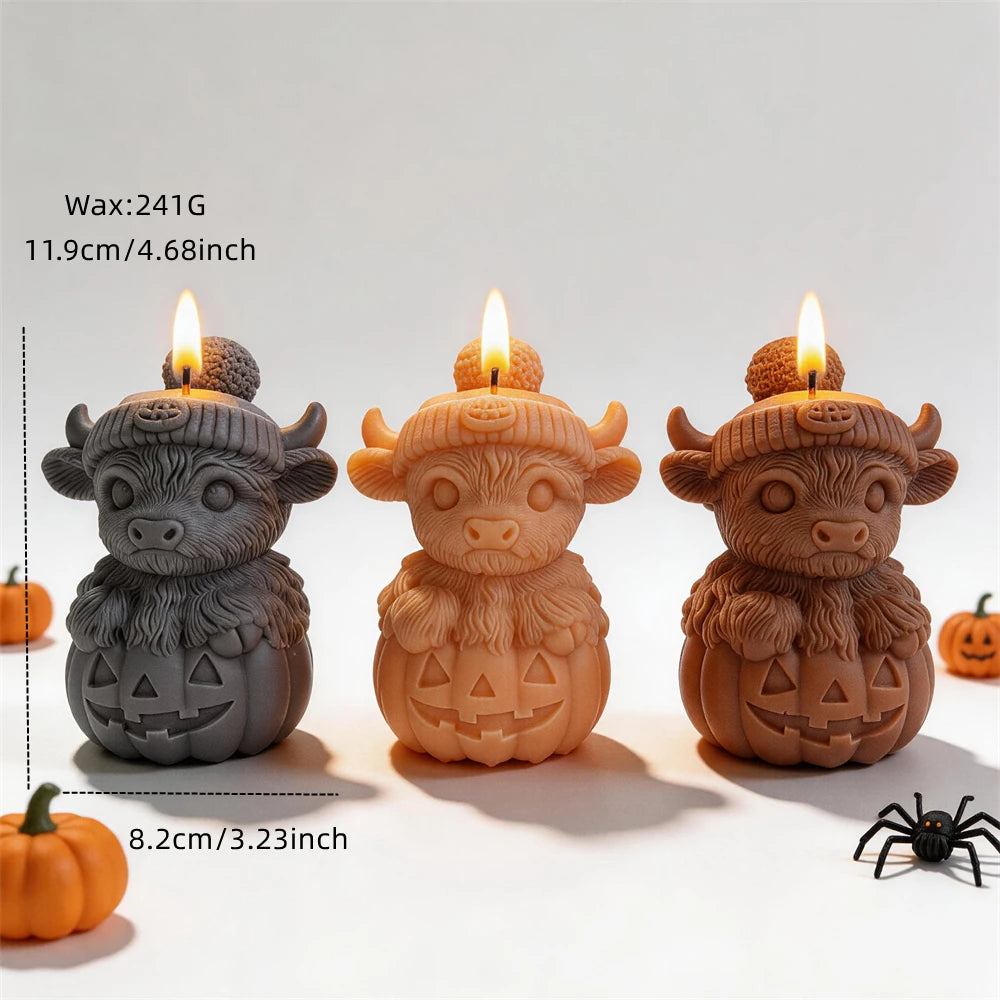 Highland Cow Pumpkin Halloween Silicone Mold