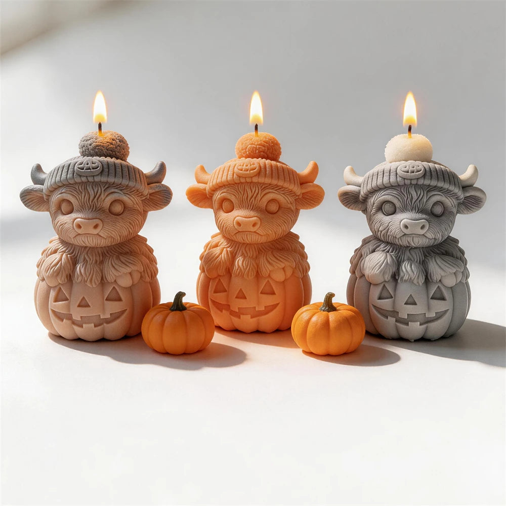 Highland Cow Pumpkin Halloween Silicone Mold