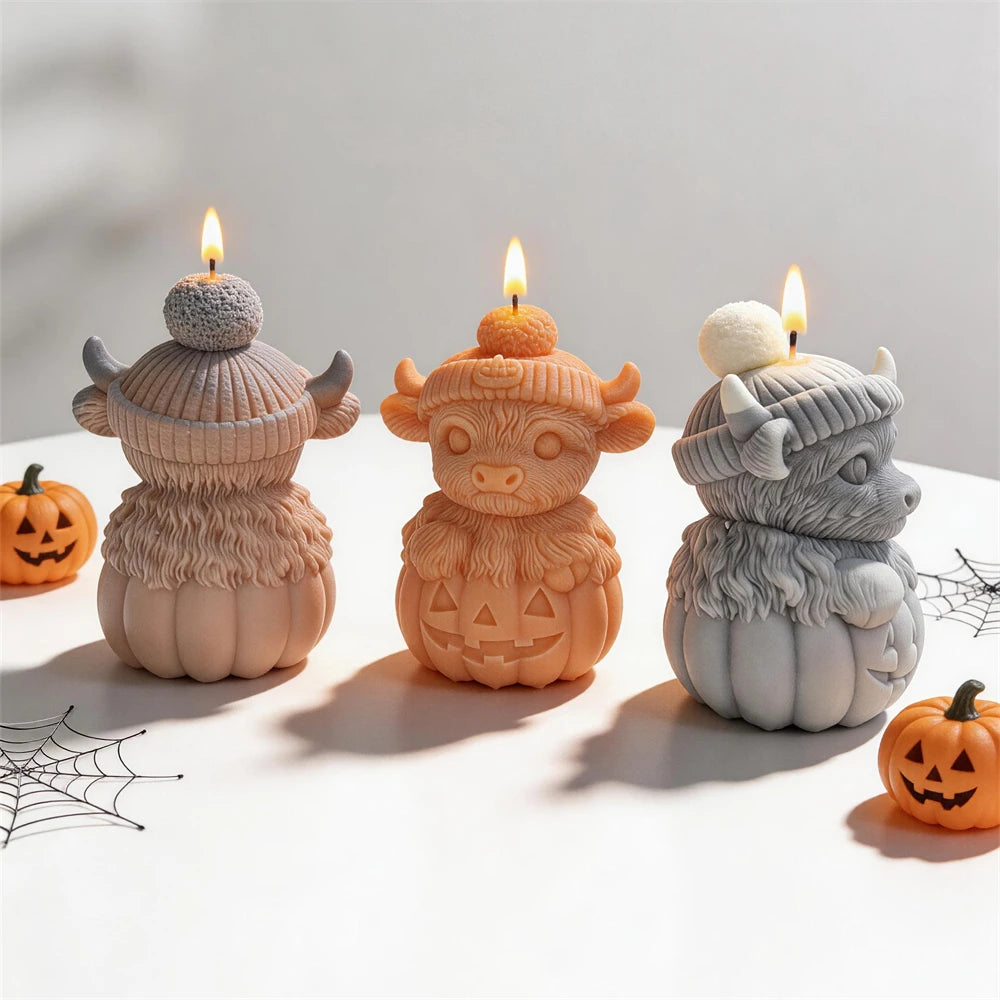 Highland Cow Pumpkin Halloween Silicone Mold