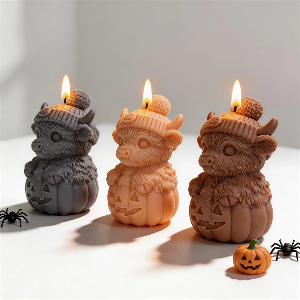 Highland Cow Pumpkin Halloween Silicone Mold