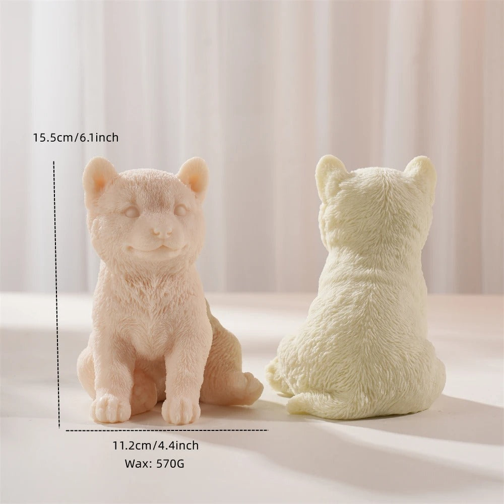 Shiba Inu Dog Silicone Mold | Dog Candle Mold