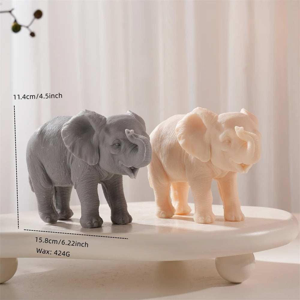 Walking Elephant Silicone Mold | Animal Candle Mold
