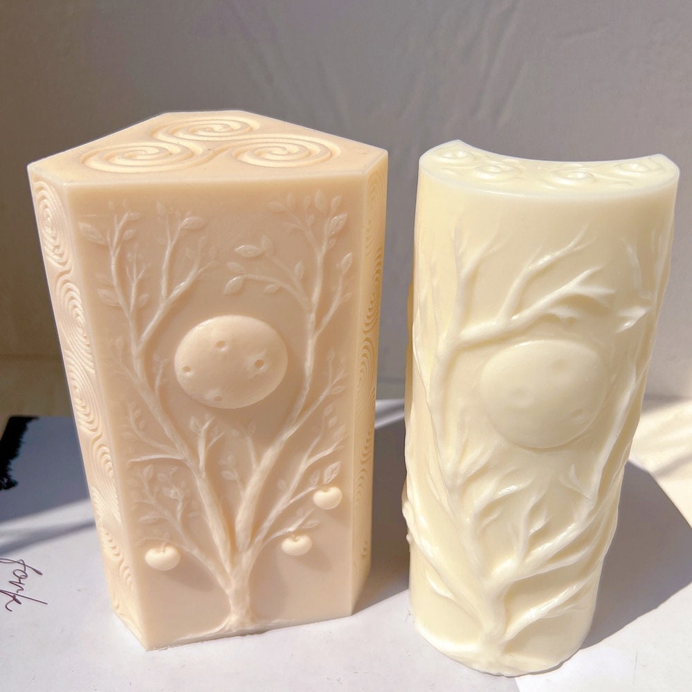 Triangle Pillar Moon Shape Candle Mold