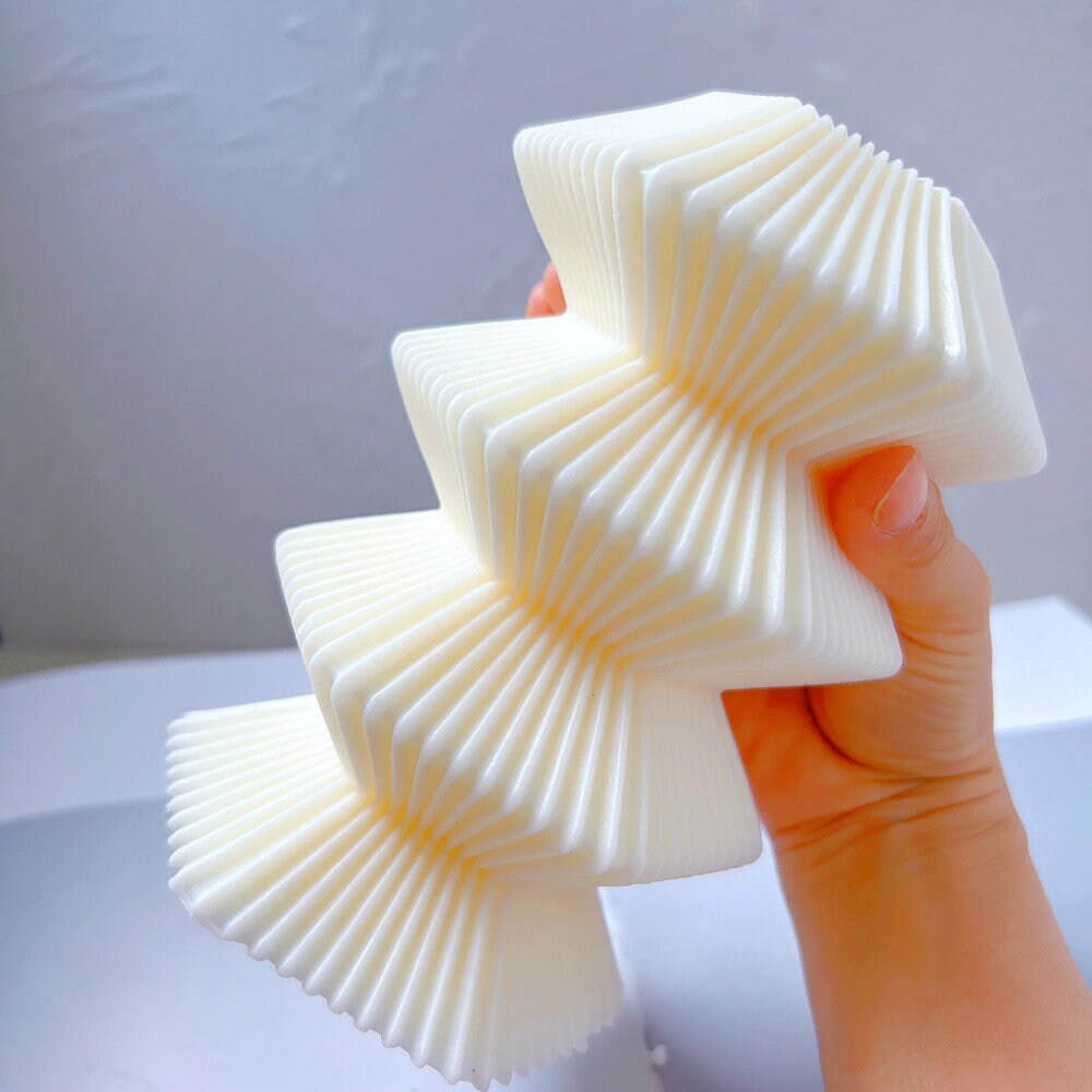 Ribbed Pillar Candle Mould