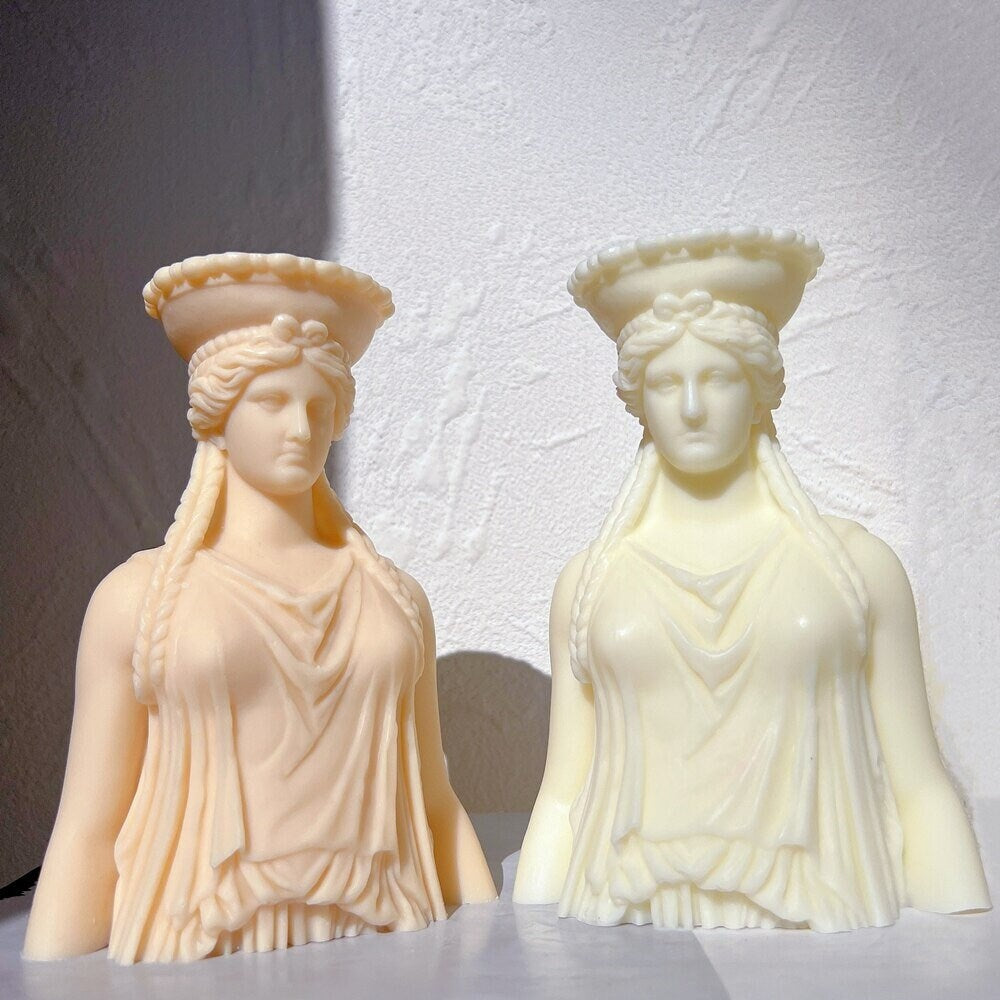 Caryatid Statue Candle Silicone Mold