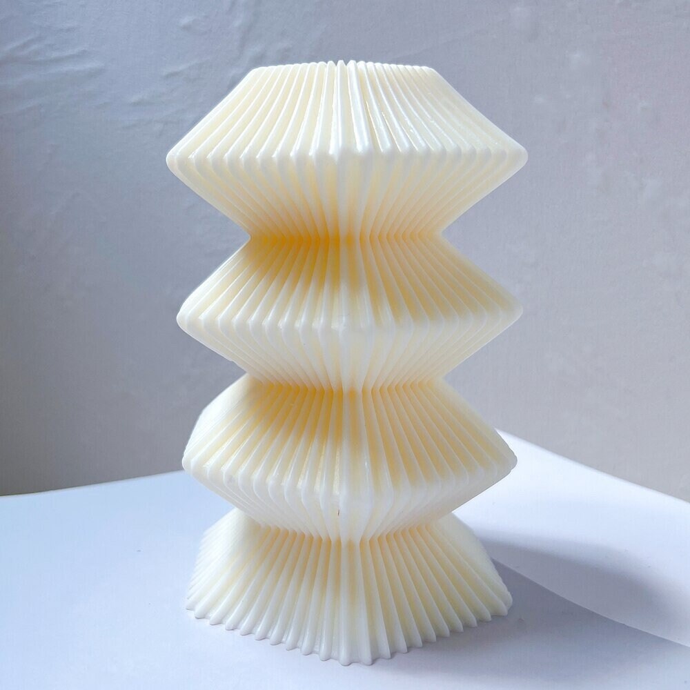 Ribbed Pillar Candle Mould
