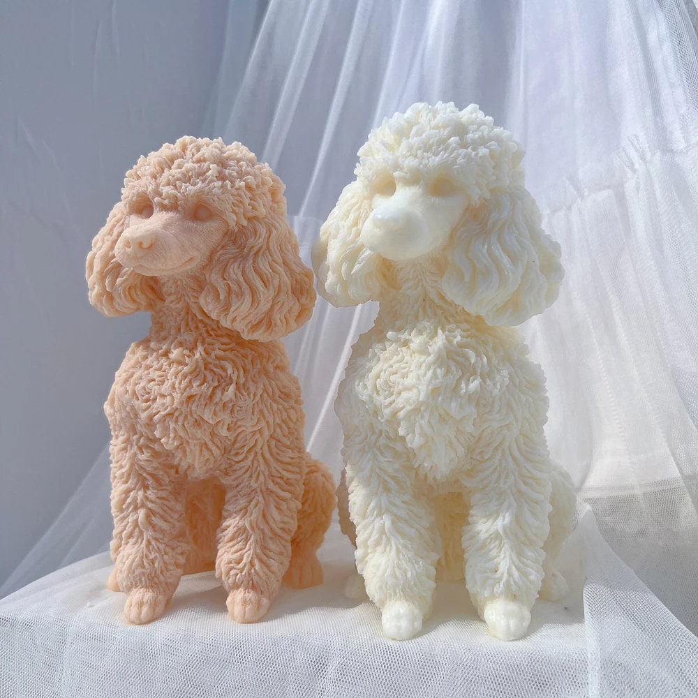 LARGE Poodle Dog Puppy Candle Mold | Dog Mold