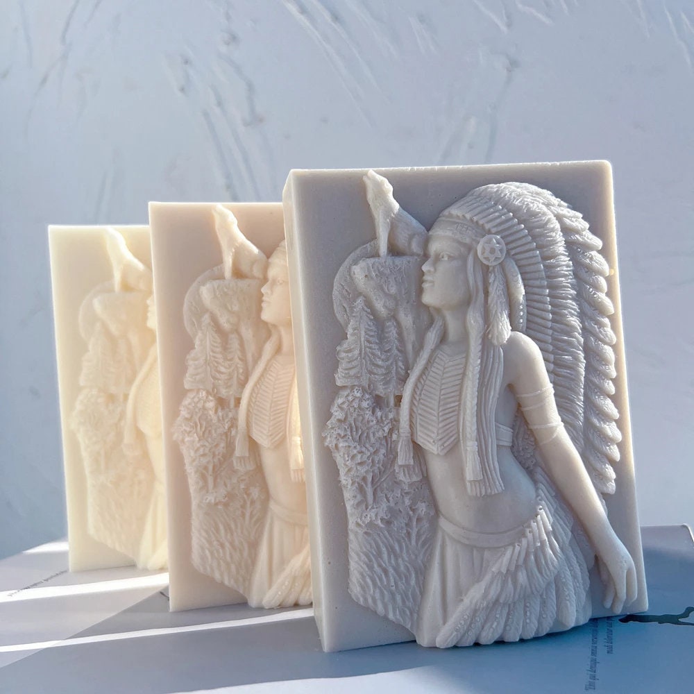 Indiana Woman Hunter Candle mold