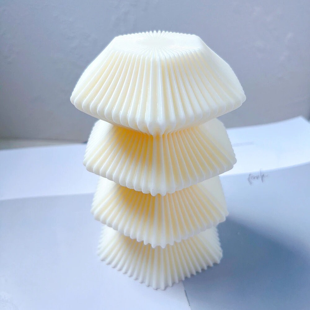 Ribbed Pillar Candle Mould