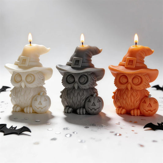 Halloween Owl & Pumpkin Silicone Mold