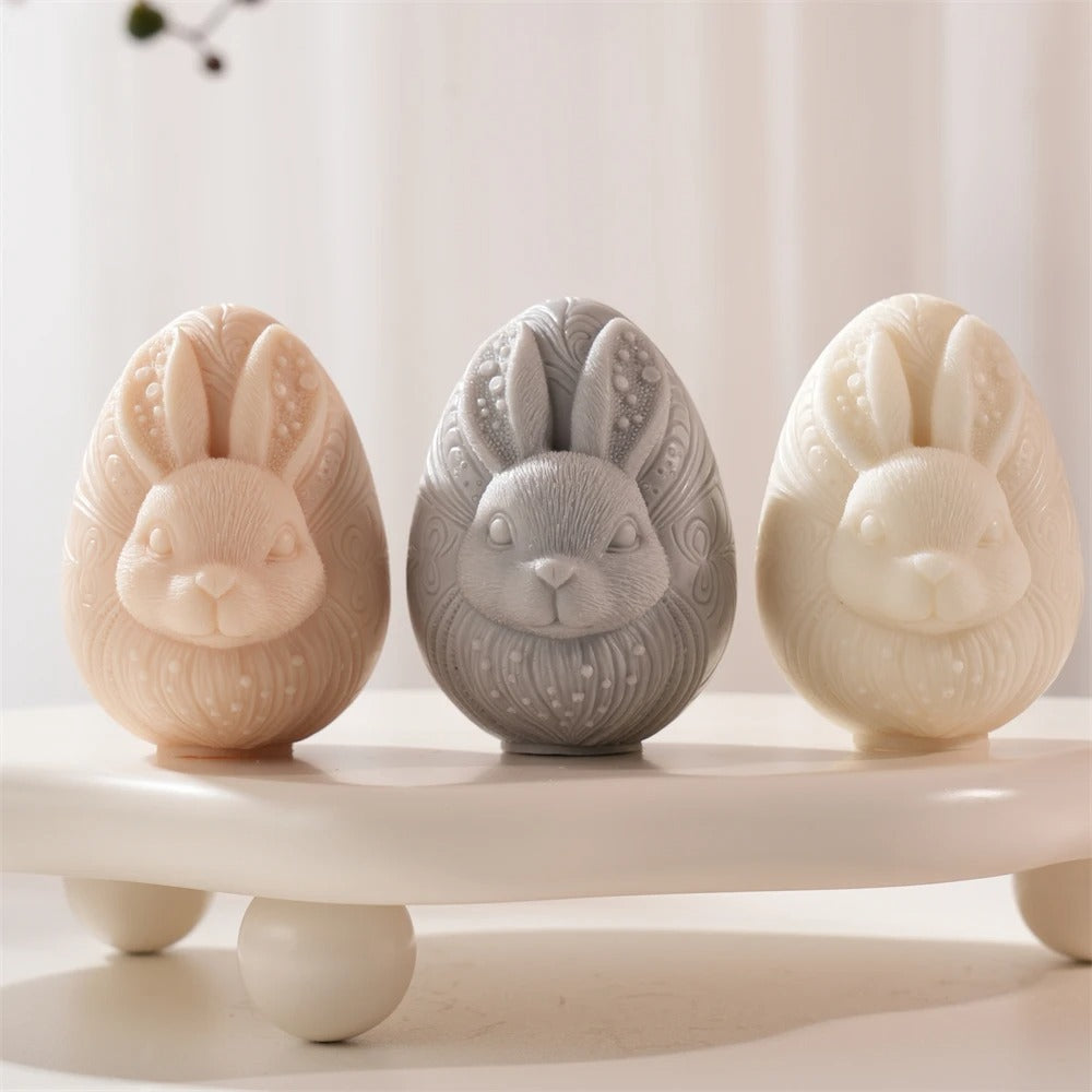 Easter Decor Egg Rabbit Candle Silicone Mold