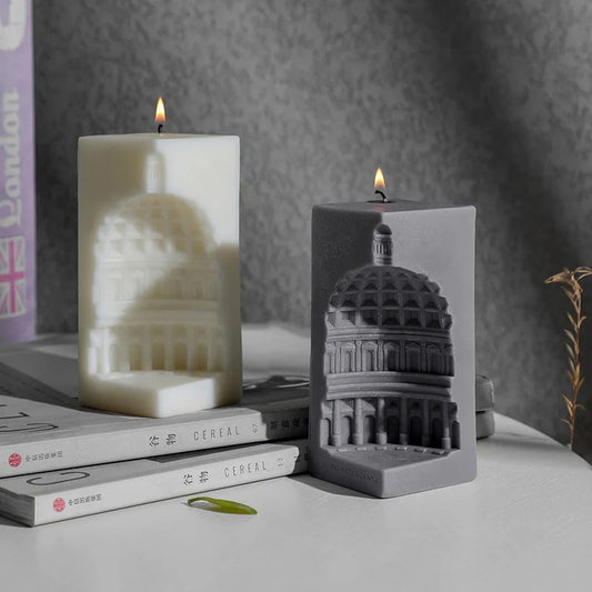 3D Creative Nordic Architecture Silicone Mold -  Candle Mold Supplies