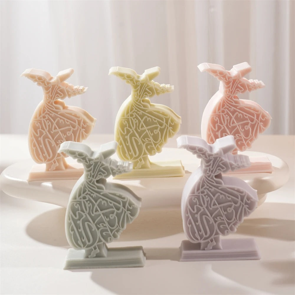 Whirling Dervish Mubarak Ramadan Mold -  Candle Mold Supplies