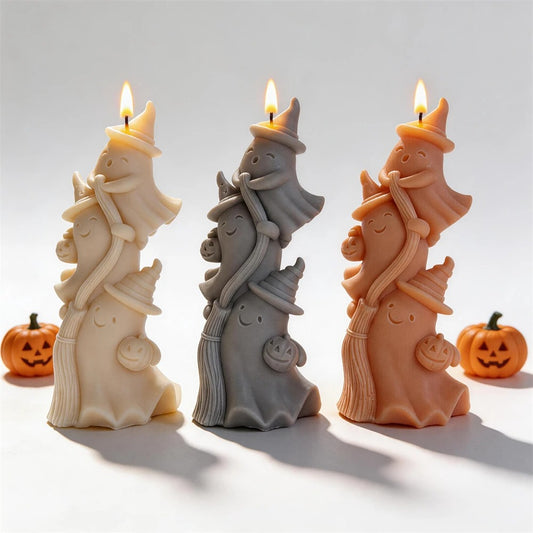 Ghost Witch Figurine Candle Mold | Halloween Resin Mould