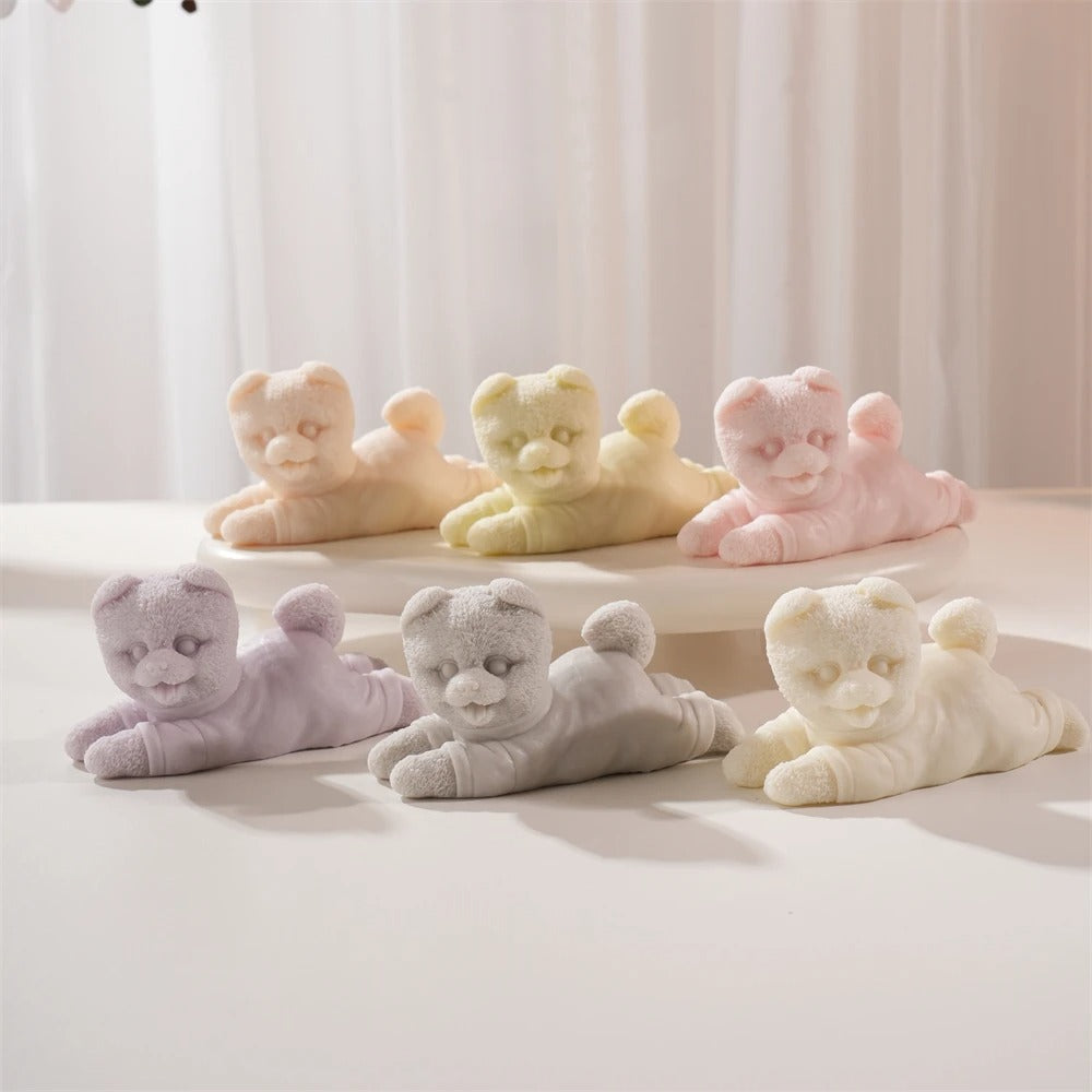 Cute Puppy Dog Silicone Mold Casting