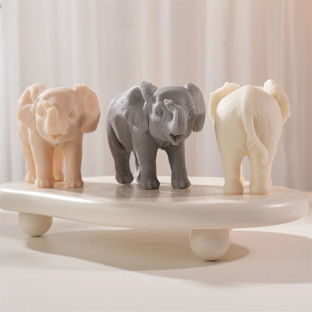 Walking Elephant Silicone Mold | Animal Candle Mold