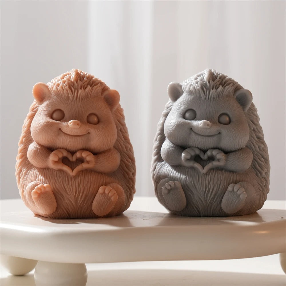 Hedgehog Candle Silicone Mold -  Candle Mold Supplies
