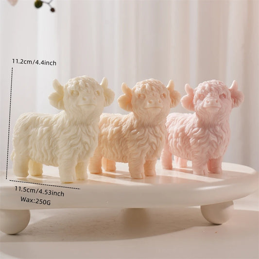 11.2cm Highland Cattle Cow Silicone Mold Casting