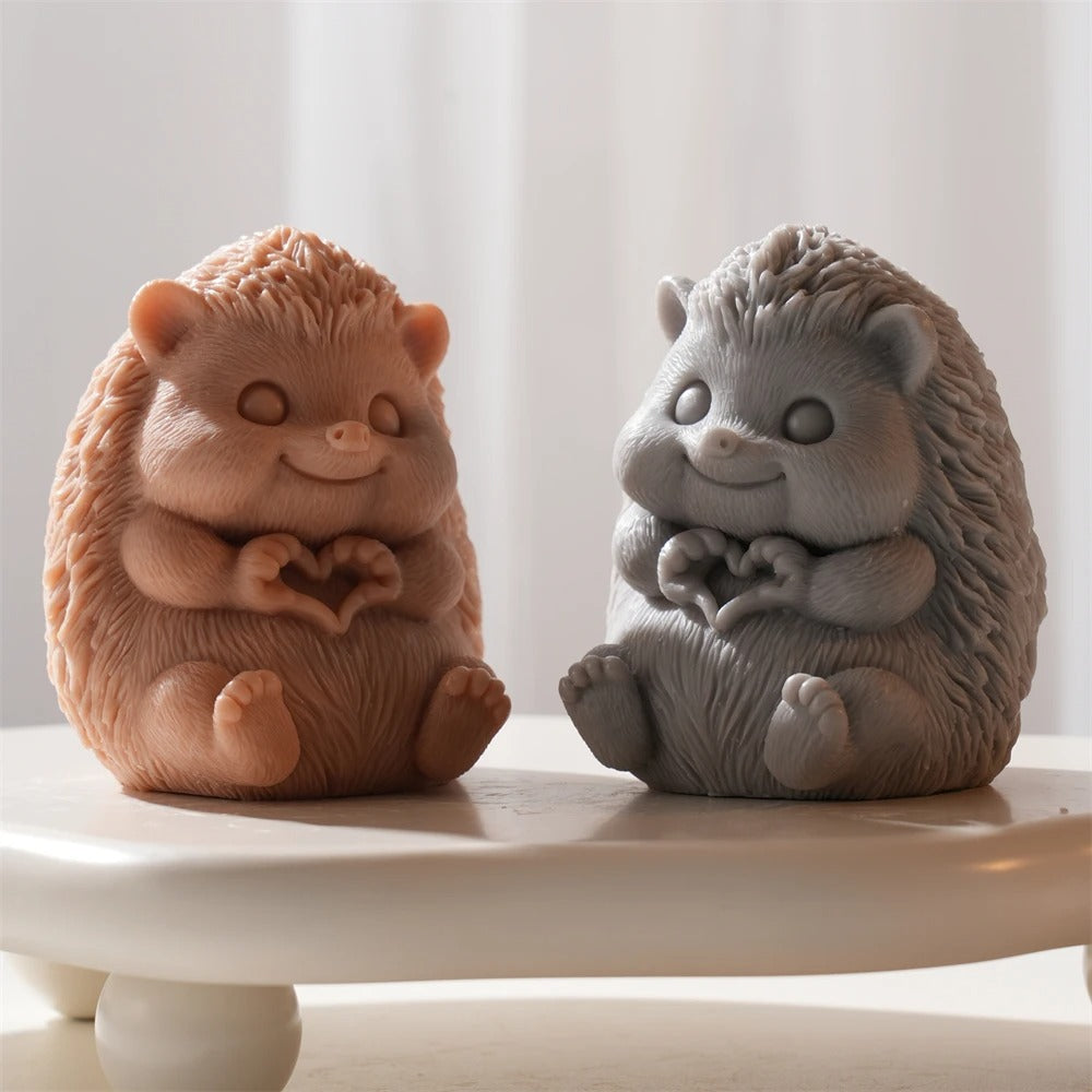 Hedgehog Candle Silicone Mold -  Candle Mold Supplies