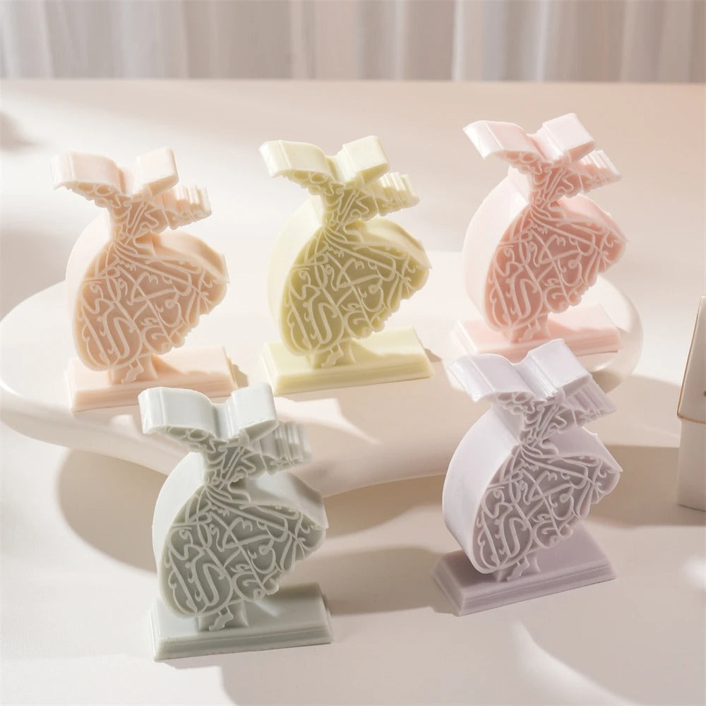 Whirling Dervish Mubarak Ramadan Mold -  Candle Mold Supplies