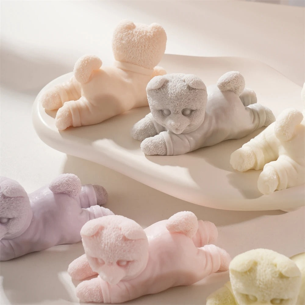 Cute Puppy Dog Silicone Mold Casting