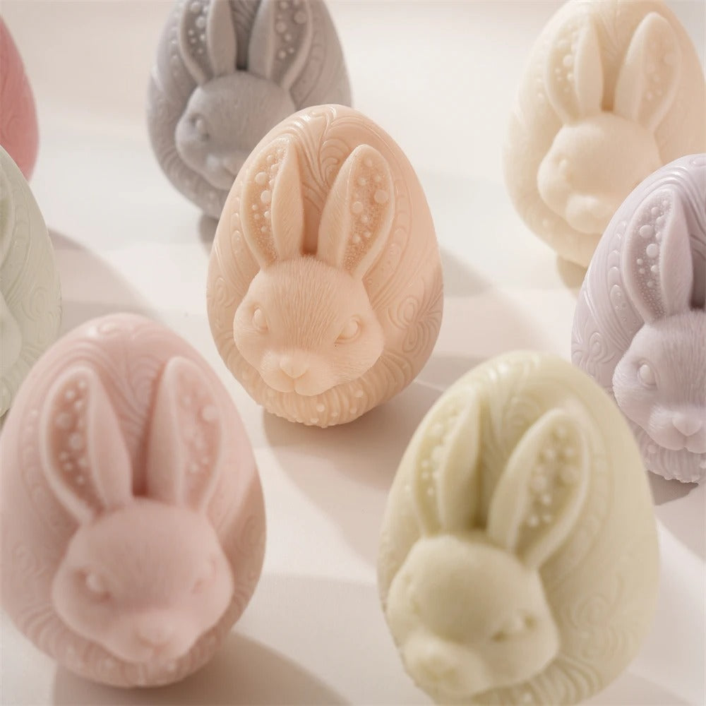 Easter Decor Egg Rabbit Candle Silicone Mold
