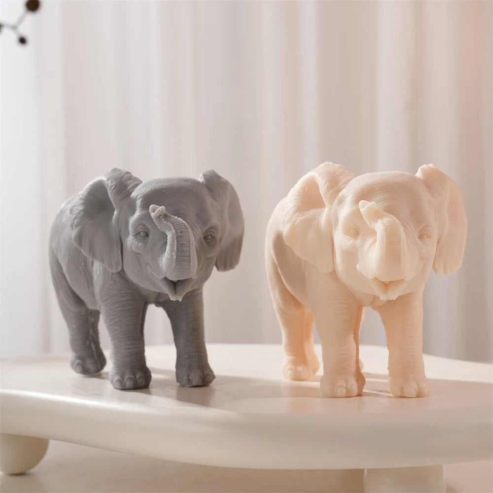 Walking Elephant Silicone Mold | Animal Candle Mold