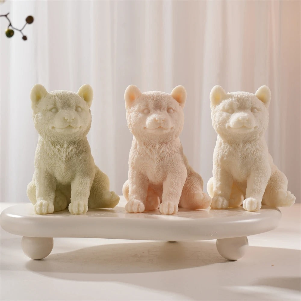 Shiba Inu Dog Silicone Mold | Dog Candle Mold