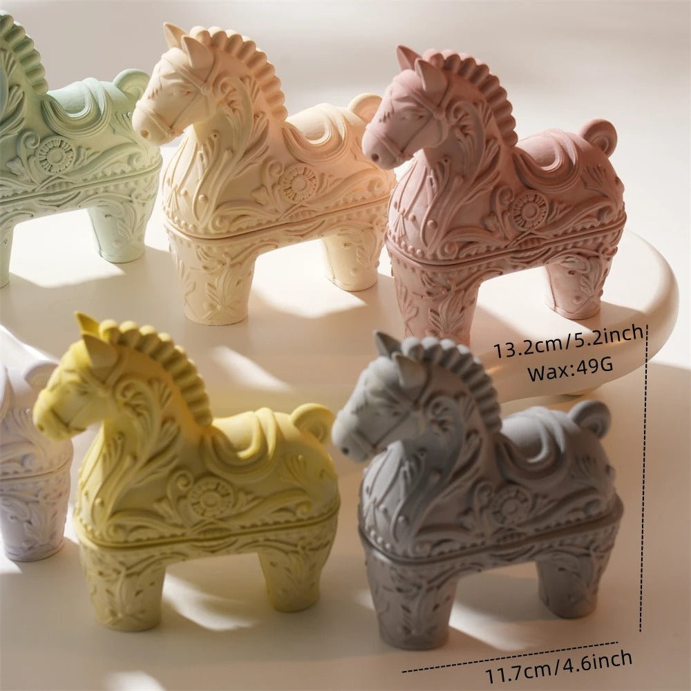 Horse Shape Hollow Candle Silicone Mold