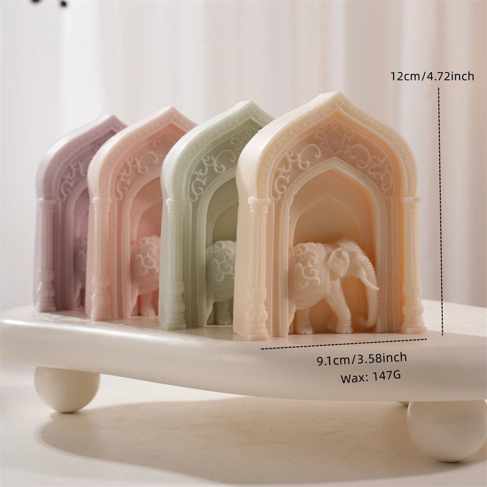Elephant Arch Door Silicone Mold -  Candle Mold Supplies