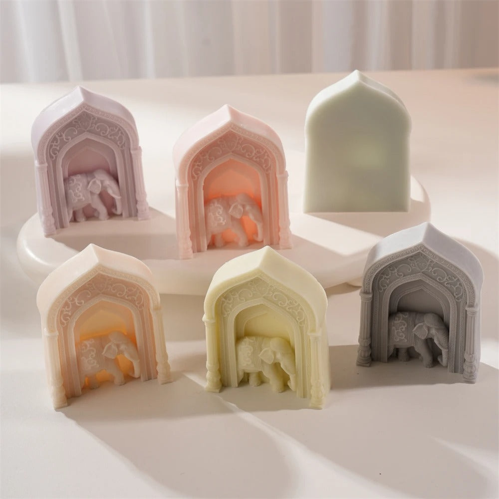 Elephant Arch Door Silicone Mold -  Candle Mold Supplies