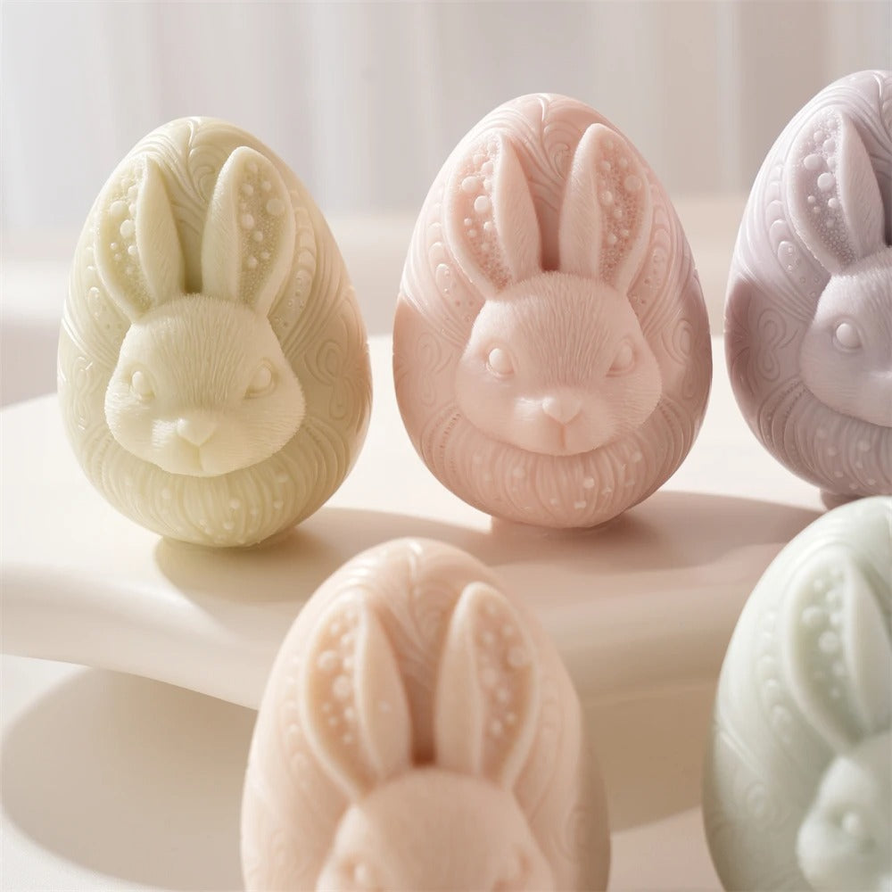 Easter Decor Egg Rabbit Candle Silicone Mold